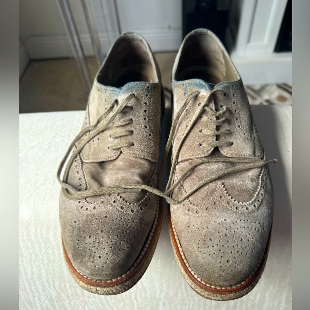 Prada Men’s Suede Loafers/Moccasin shoes Size US 8 UK 7